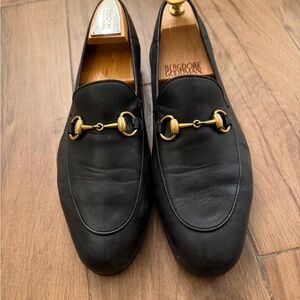 Men’s Gucci Black Leather Horsebit Loafers